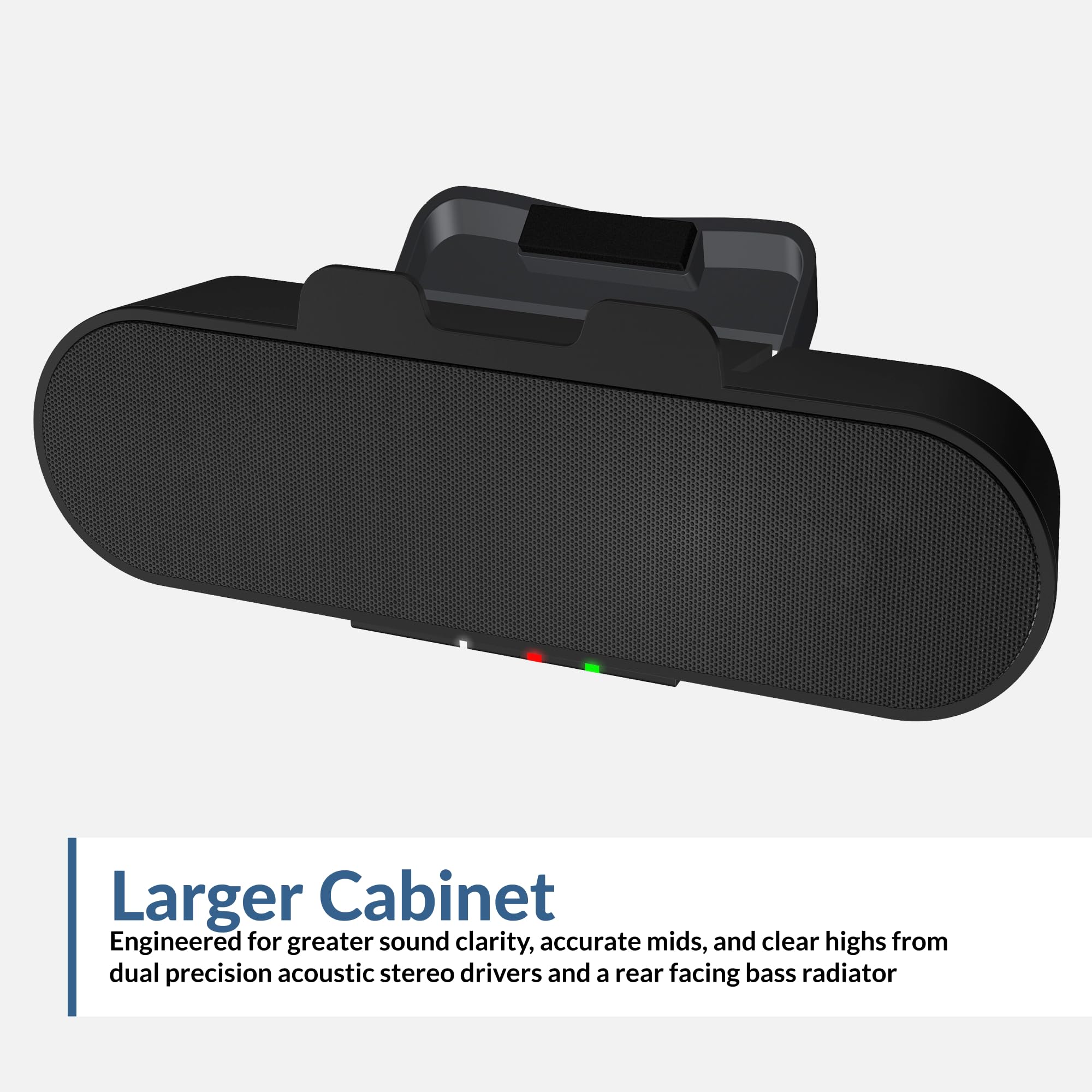 Barra de altavoces Cyber Acoustics CA-2890PRO con 20 vatios para sonido potente