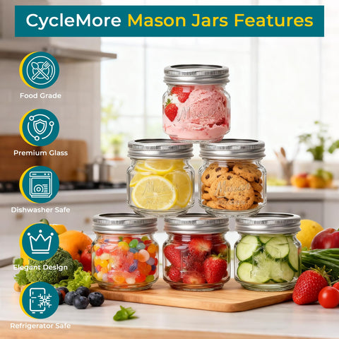 CycleMore tapas metálicas herméticas conservando la frescura
