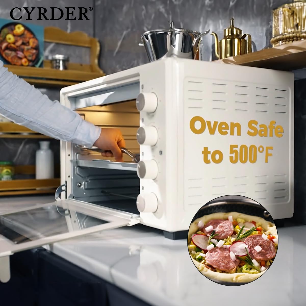 Tapas de vidrio templado de Cyrder para vigilar el proceso