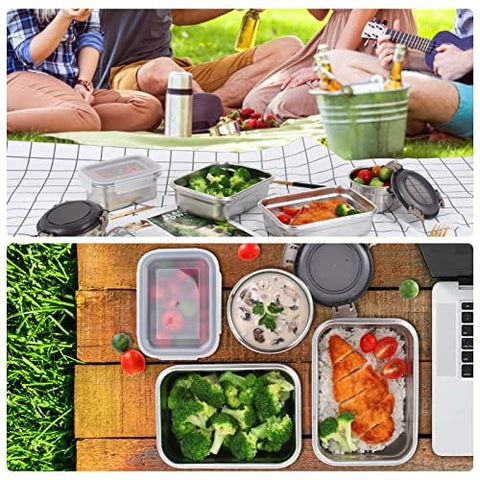 Cykorxicc reutilizables para preparaciones de comidas semanales en casa.