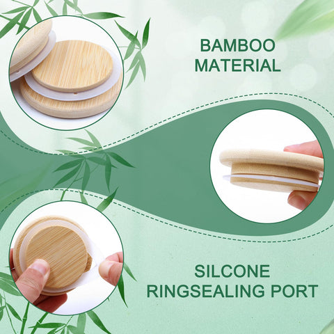Tapa de bambú natural Cymuber, material sostenible y resistente.