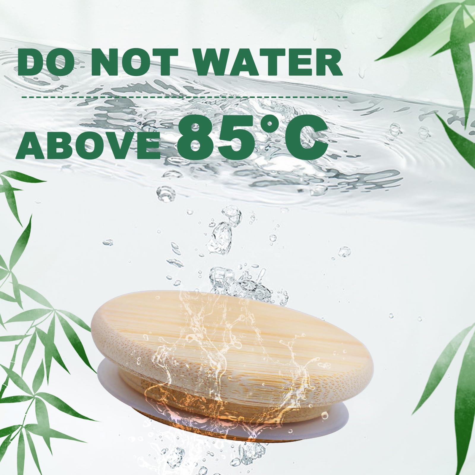 Tapa para frascos Oui de 5 oz Cymuber, almacenamiento seguro de sólidos y líquidos.