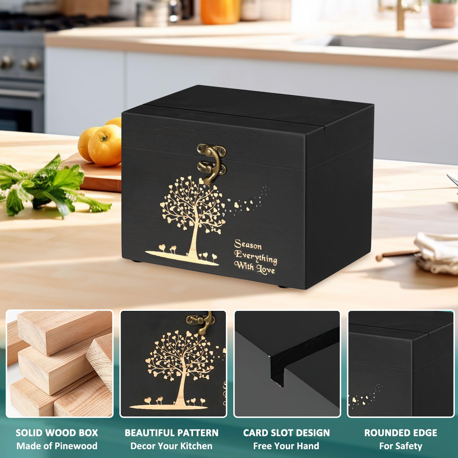 Divisores de madera de CypherX para organizar platos, pastas y más.