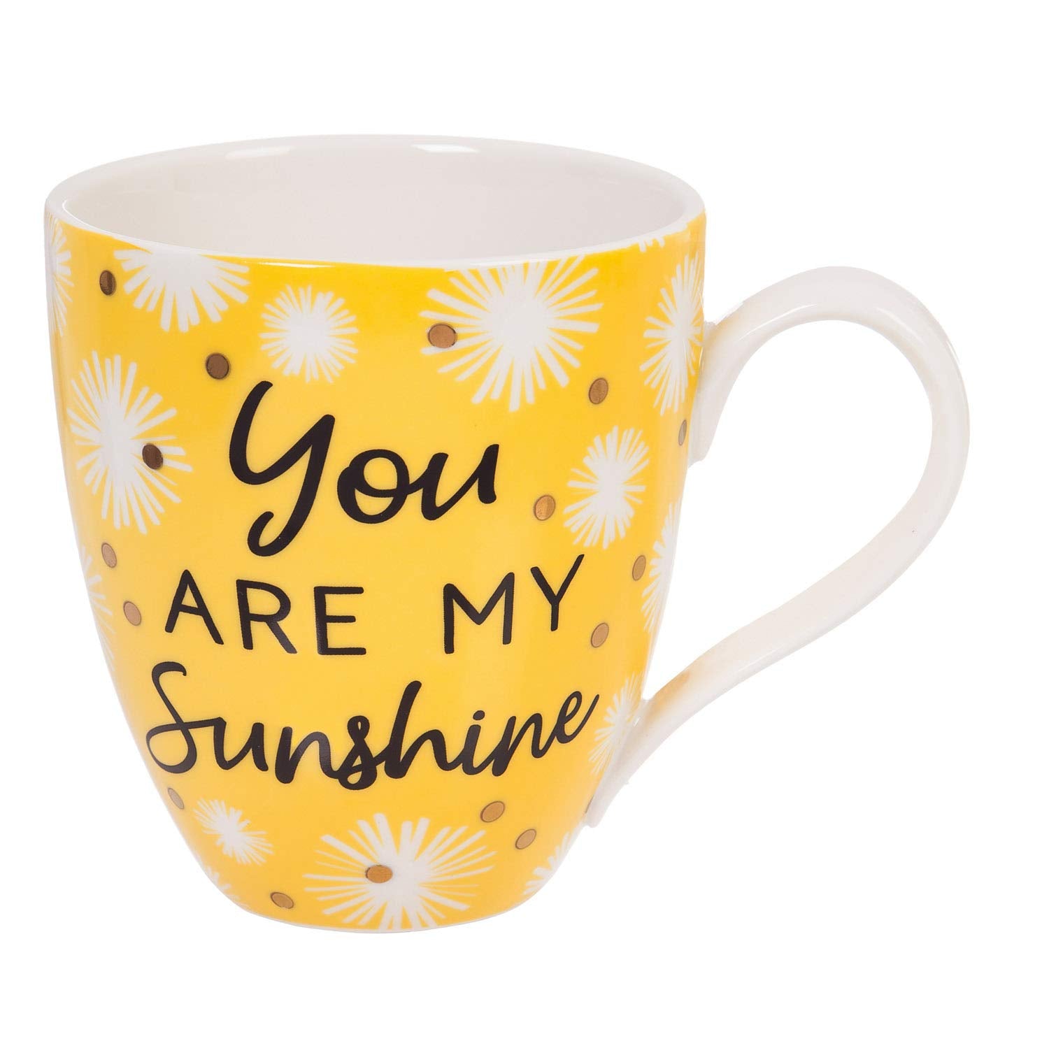 Cypress Home: taza grande con sol sonriente, decoración práctica para mesa.