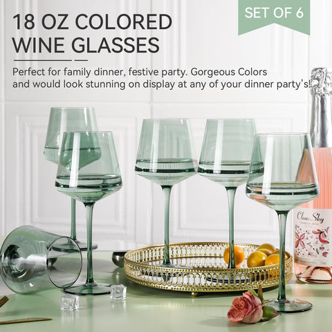 Cyrelwing conjunto de 6 copas, regalo perfecto para amantes del vino.