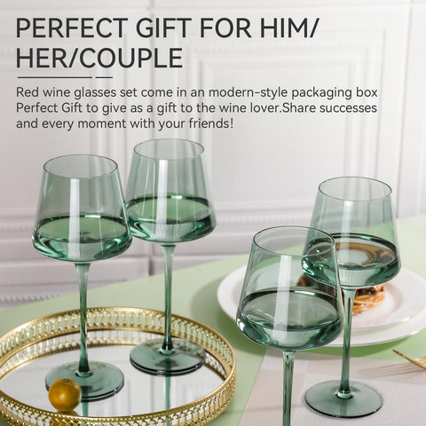 Cyrelwing copa de vino multicolor ergonómica, añade estilo a cualquier cena.