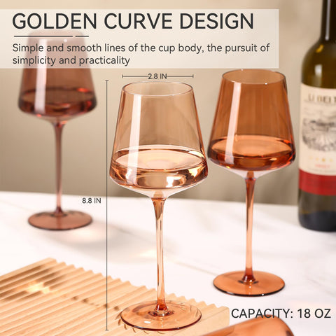 Copa Cyrelwing ámbar 18oz, elegante para degustación.