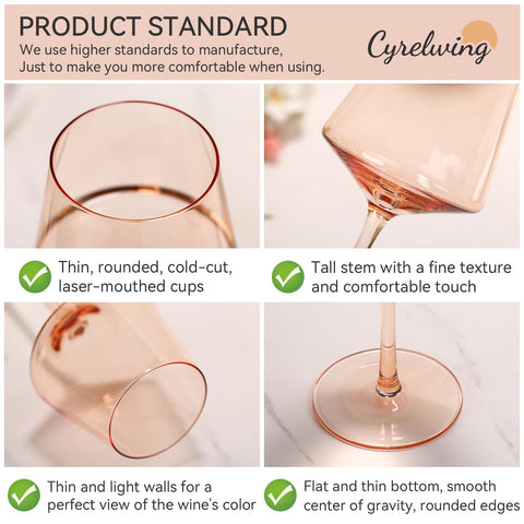 Copa Cyrelwing diseño ergonómico con curvas doradas