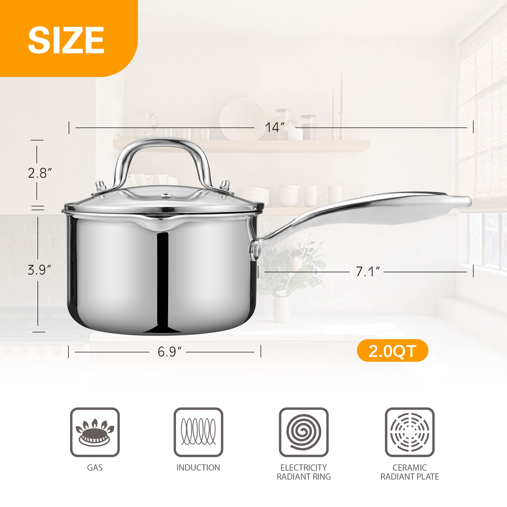Cyrosa olla apta para inducción y horno, versátil en cocina