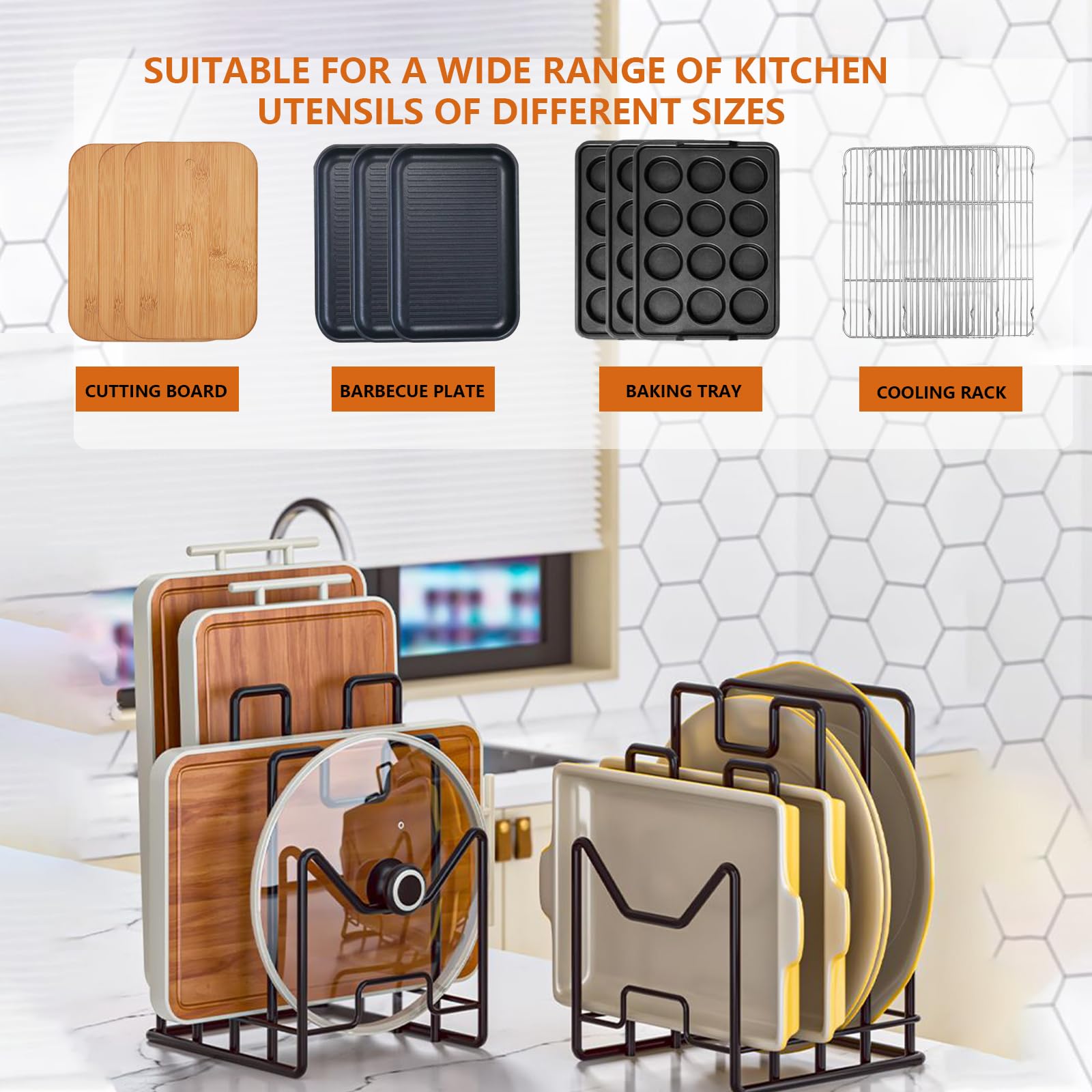 CYWDTYRDXZ Estante compacto para cocina, ideal para mostradores y gabinetes