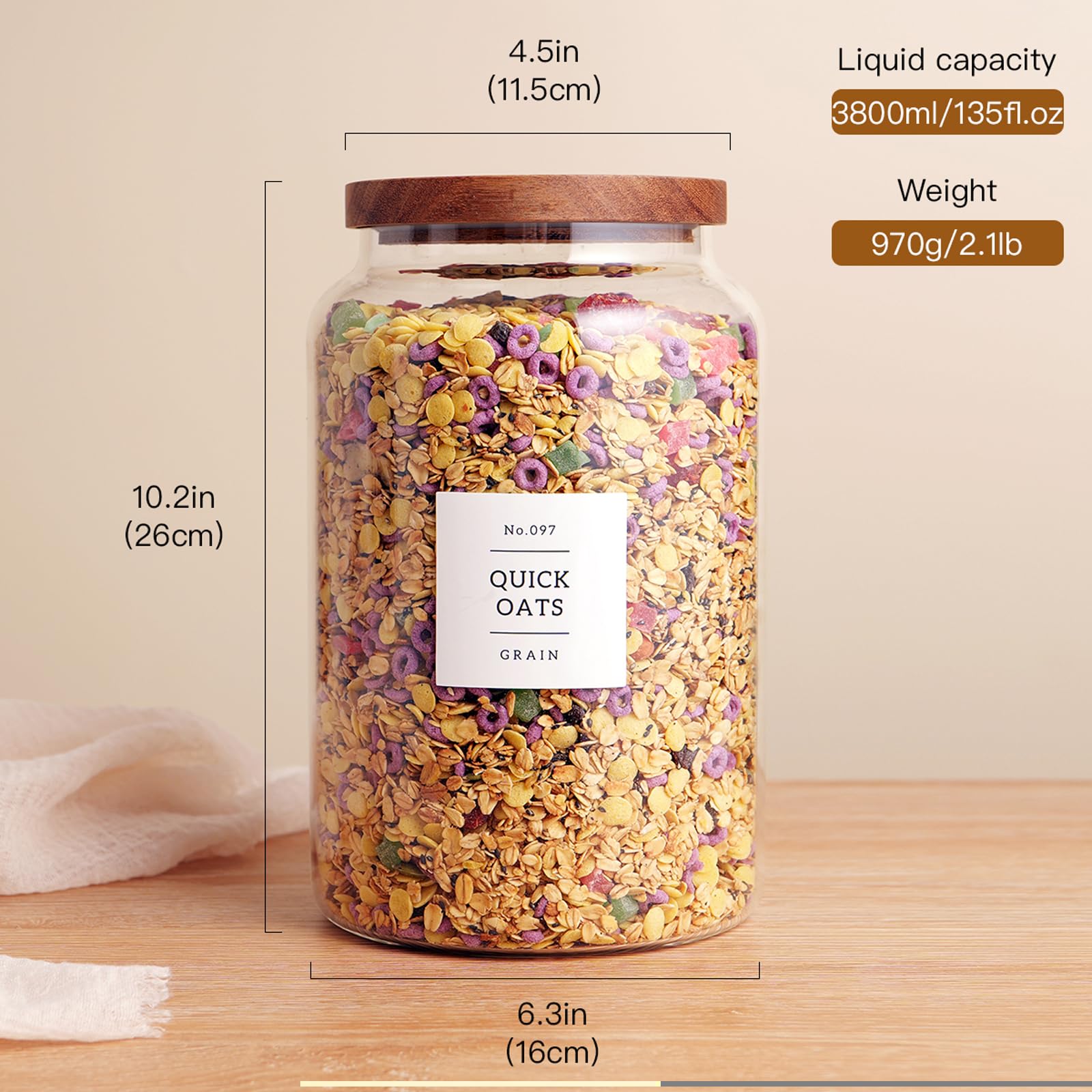 CZHQSMZ tapas de bambú con sello de silicona para cierre hermético