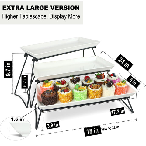 Set expositor Czlizdyt para buffets, eleva la presentación de la comida en fiestas.