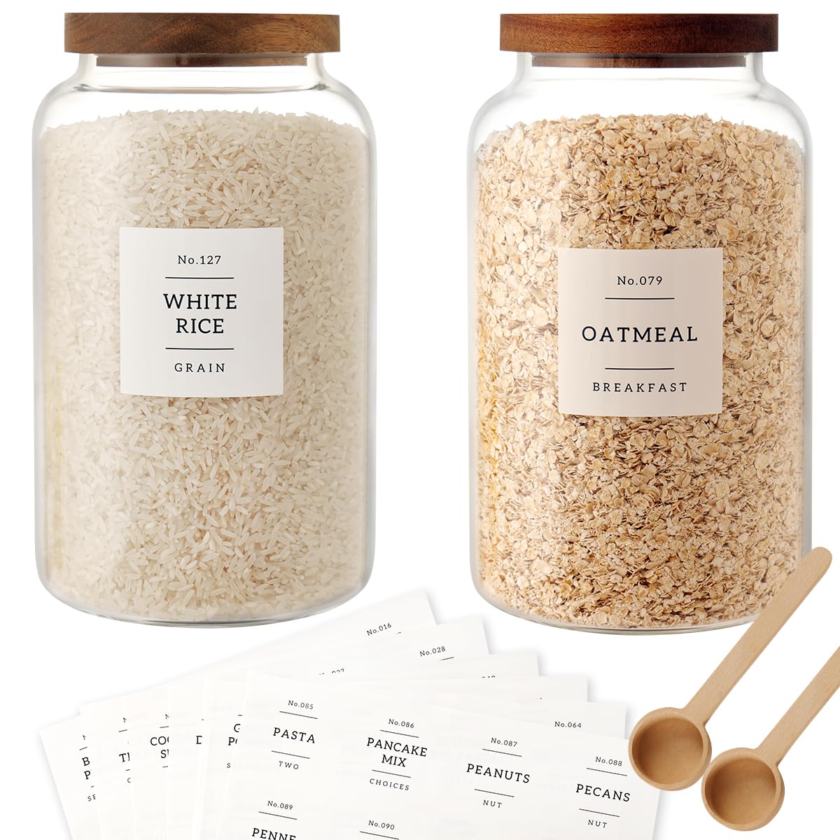 CZSZYGHBAO frascos grandes de vidrio con tapa hermética para almacenamiento de alimentos y aromas
