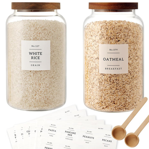CZSZYGHBAO frascos grandes de vidrio con tapa hermética para almacenamiento de alimentos y aromas