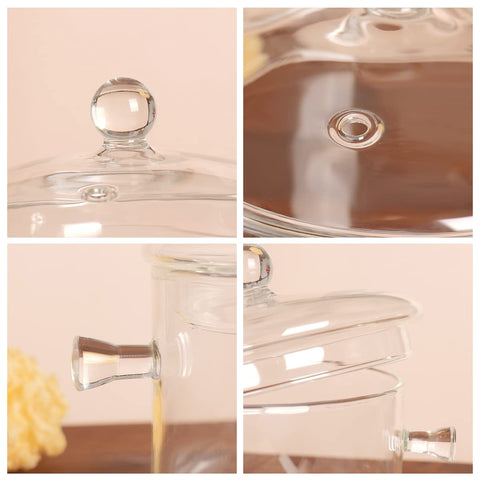 CZSZYGHBAO olla de vidrio para pasta, segura y práctica