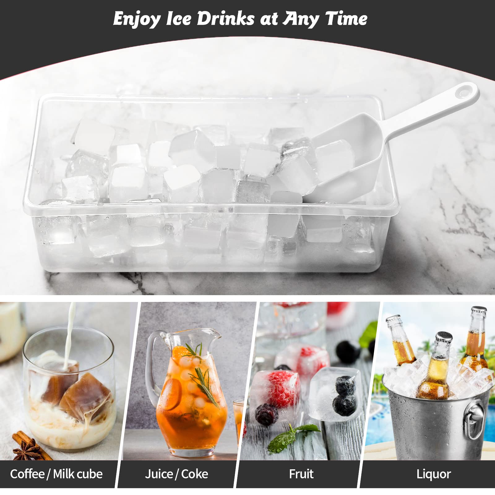 CZWL&HG cuchara medidora para hielo, verter con precisión