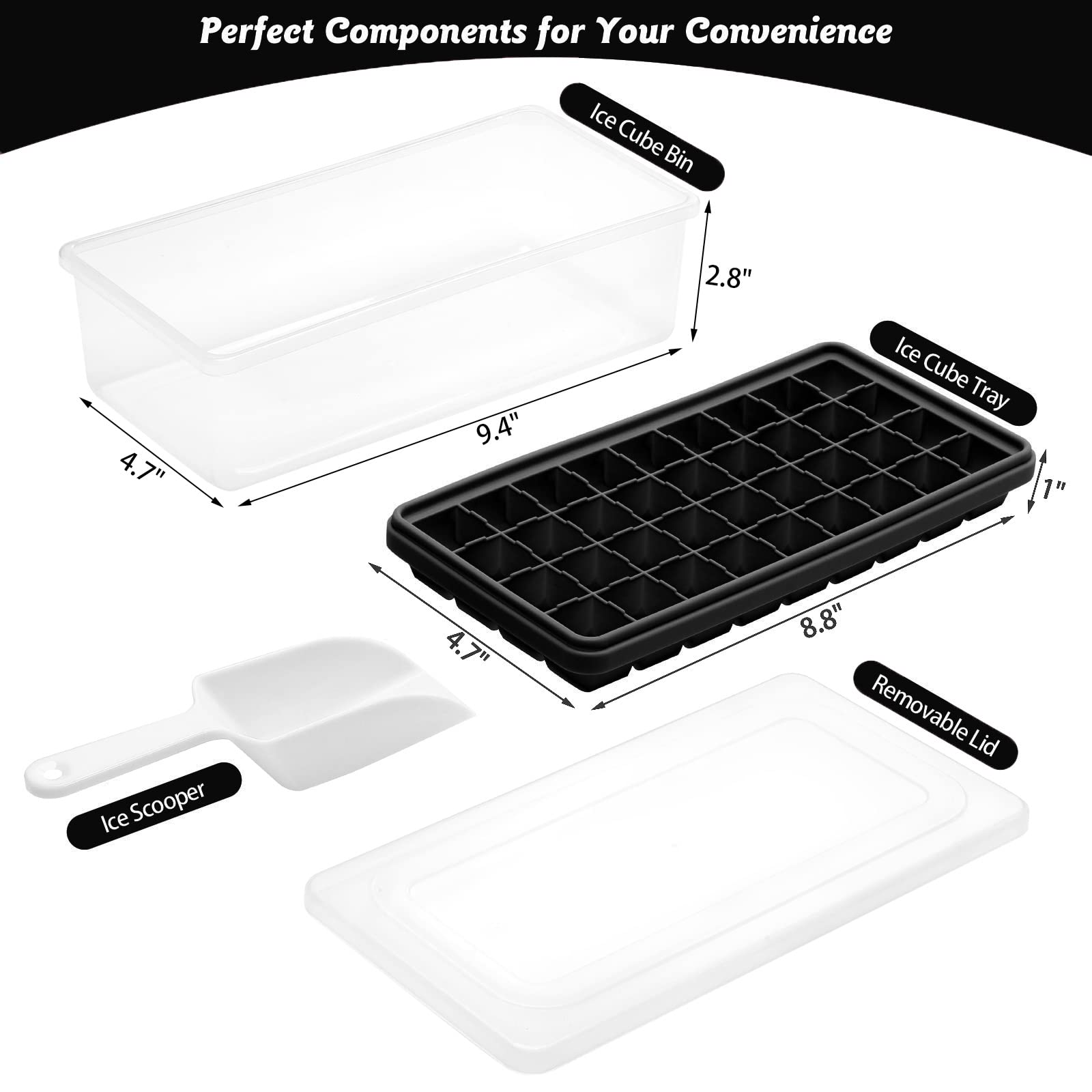 CZWL&HG tapa hermética para hielo, evita absorber olores