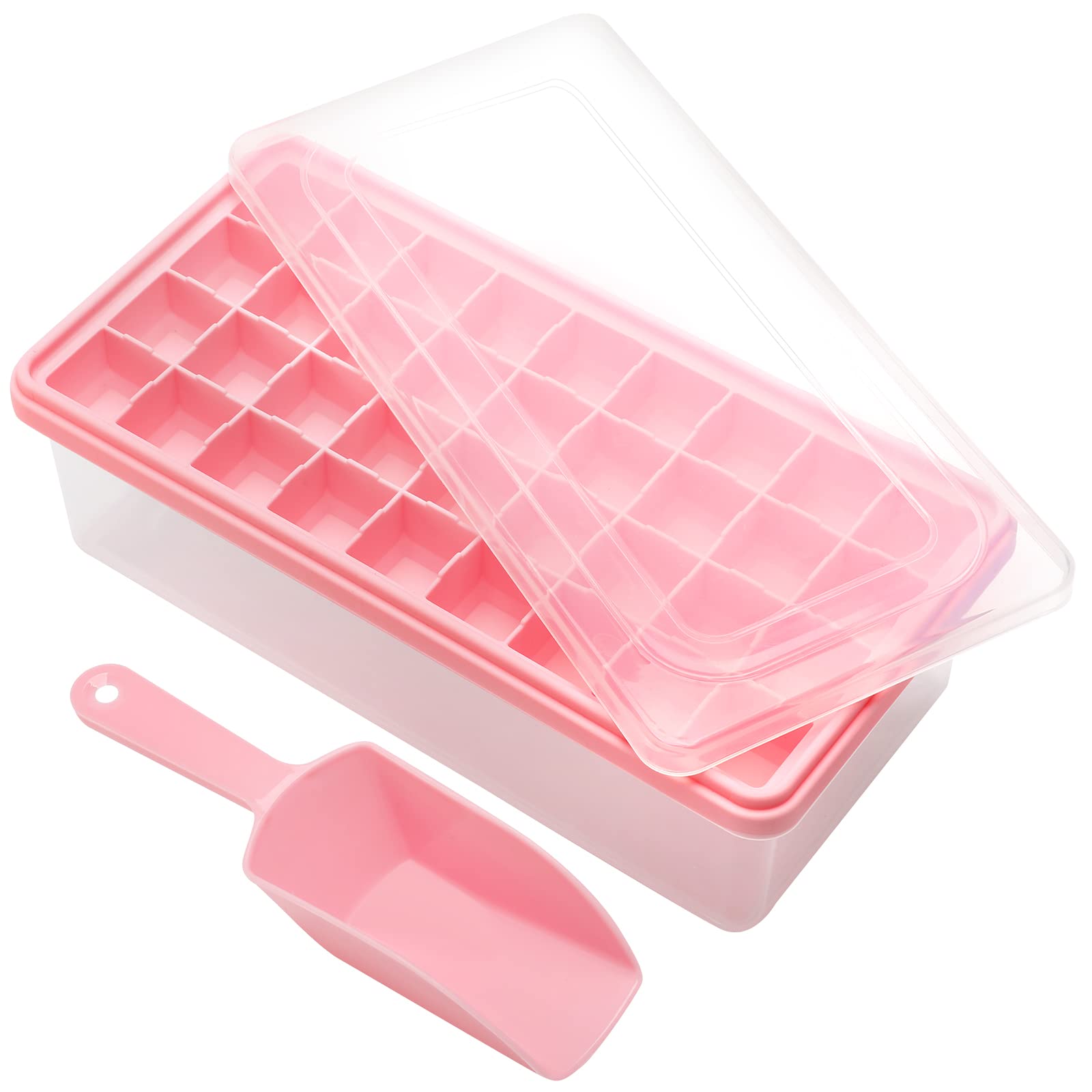 CZWL&HG bandeja de silicona para hielo, 36 cubos, fácil desmoldado.