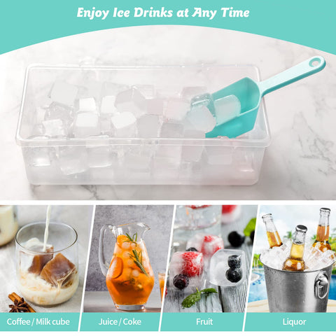 CZWL&HG conjunto de hielo apilable, ahorro de espacio en congelador