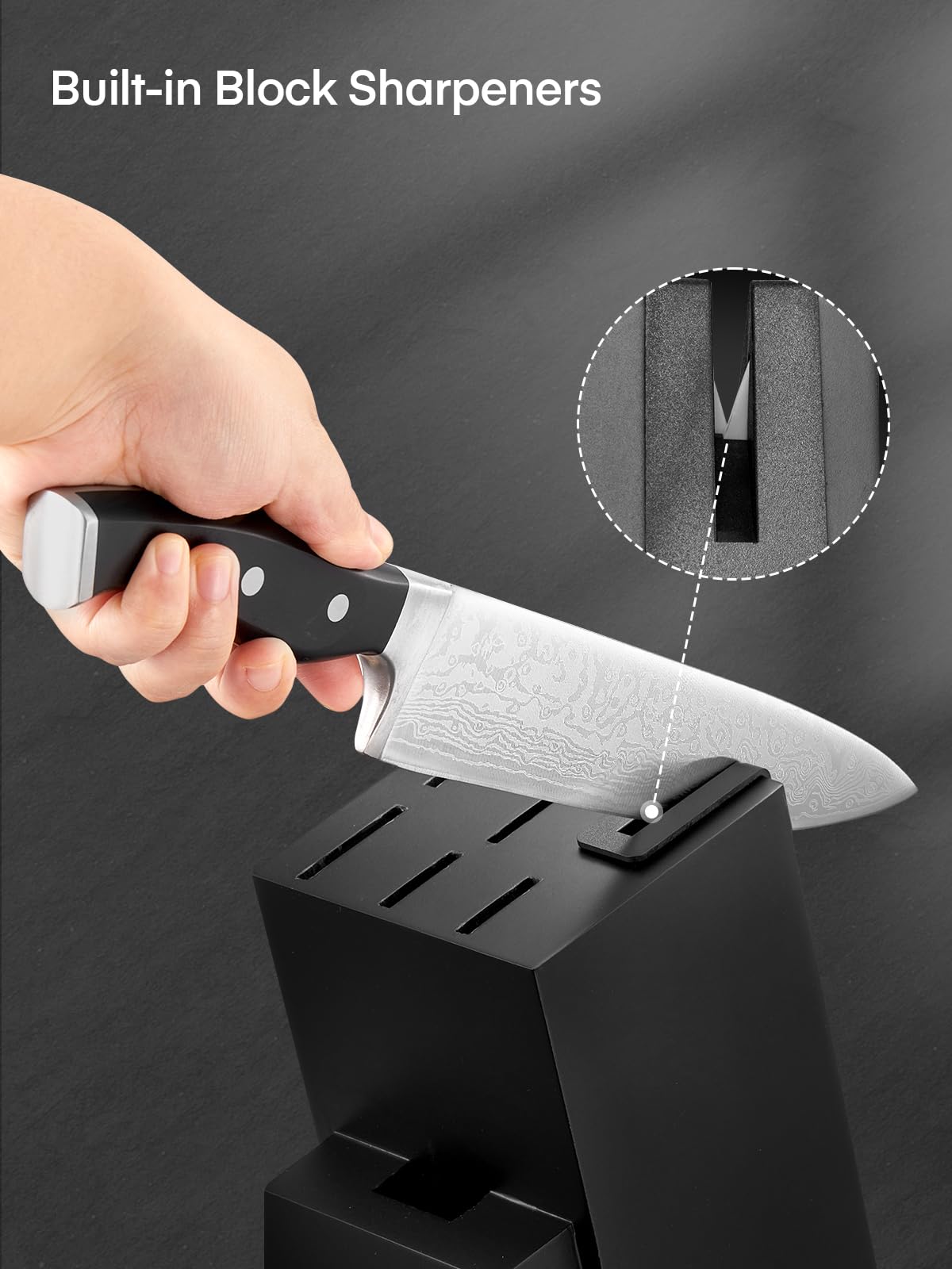 Cuchillo de cocinero D.Perlla de 8 pulgadas para filo preciso.
