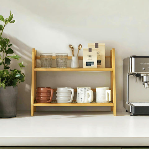 D-werack soporte de accesorios para café con estilo y organización.