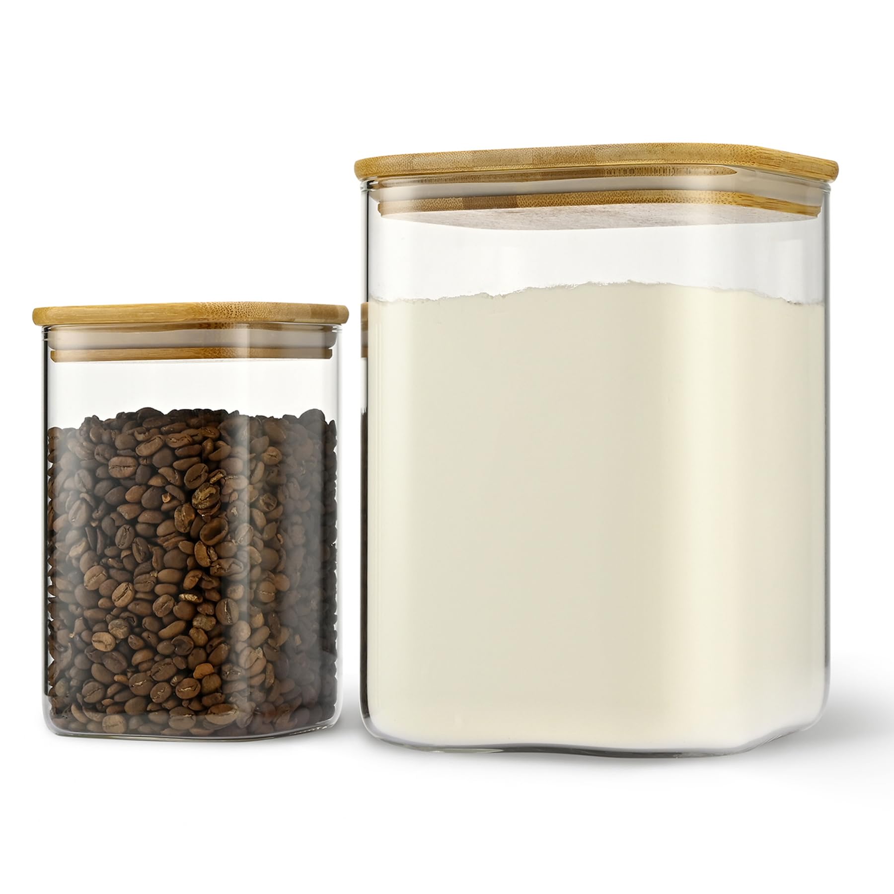 D2scrma jarras de cristal de 3600 ml con tapa hermética y boca amplia