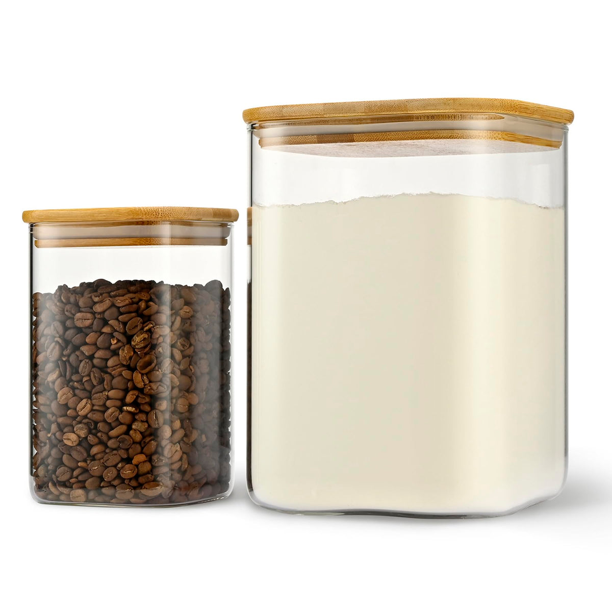D2scrma jarras de cristal de 3600 ml con tapa hermética y boca amplia