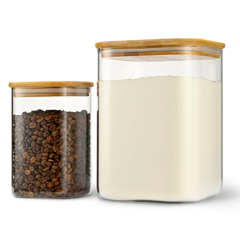 D2scrma jarras de cristal de 3600 ml con tapa hermética y boca amplia