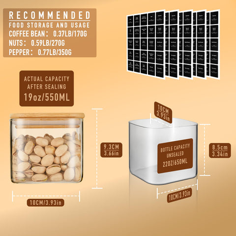 Tapa de bambú con sello de silicona para cierre hermético