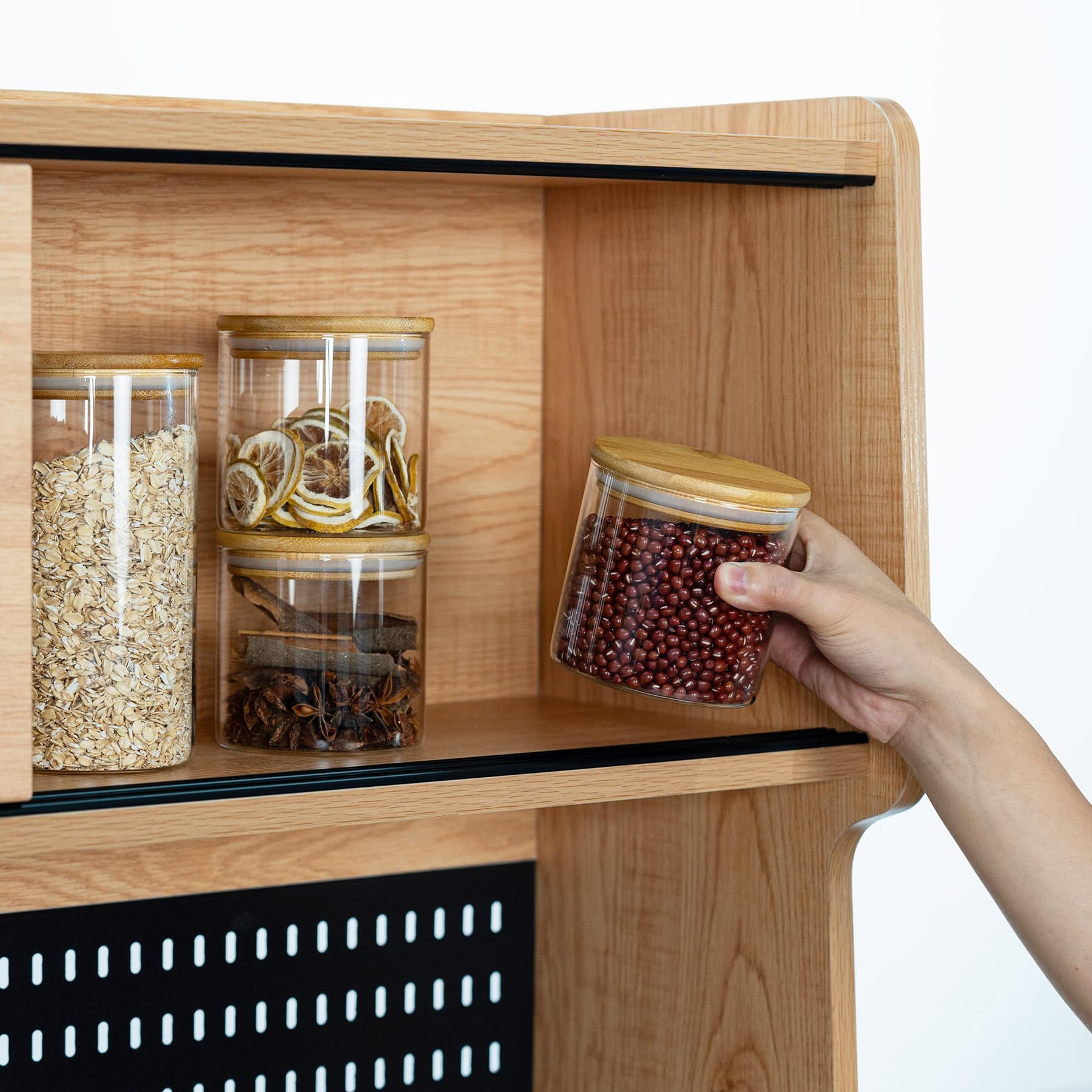 Uso multifuncional D2scrma: azúcar, té, café y frutos secos.