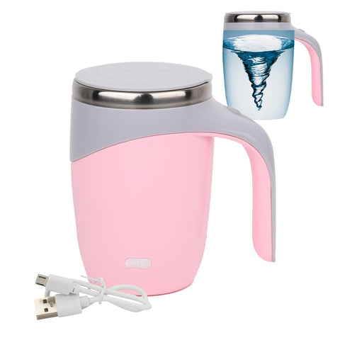 Daasigwaa taza mezcla-automatico rosa, ideal para café rápido en casa.