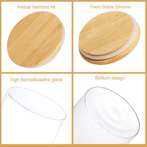 Dabacc jarras de vidrio para almacenar cereales y dulces.