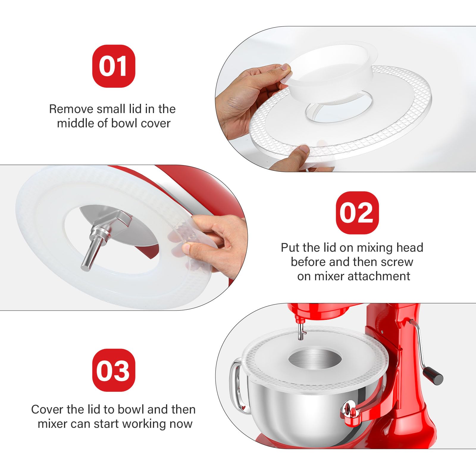 Capacidad 6qt ideal para lotes grandes de masa