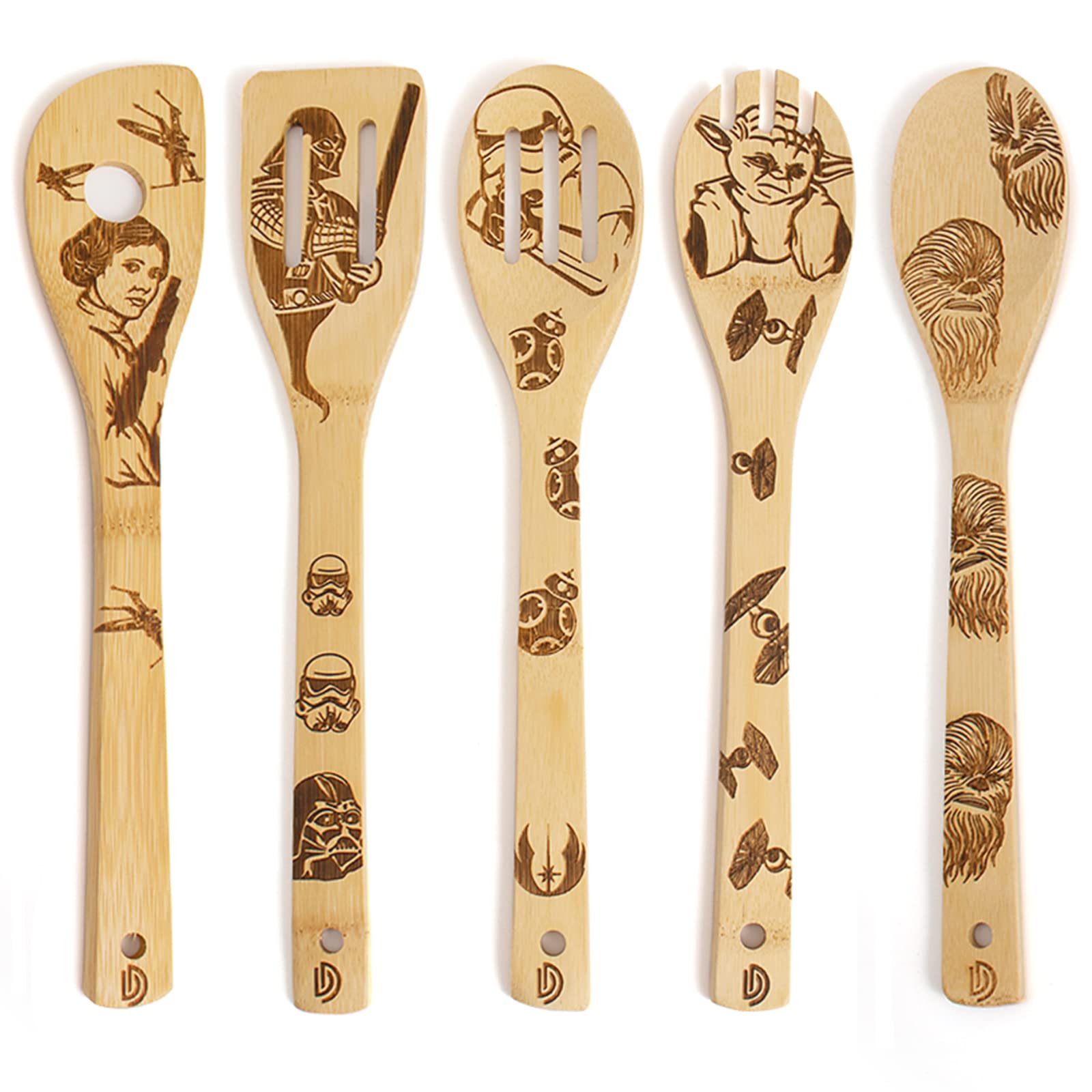 Cucharas sólidas DaceStar con diseño Star Wars para usar a diario y cocinar con comodidad