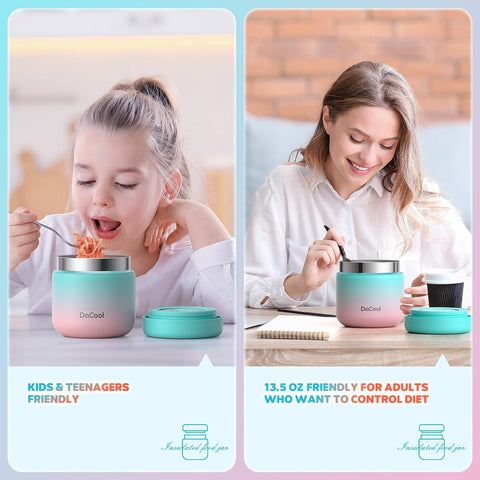DaCool Kids Thermo mantiene el caliente y frio por más tiempo.