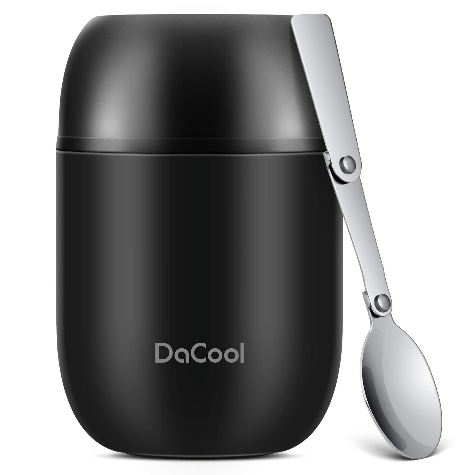 DaCool termo almuerzo aislado frente muestra diseño compacto para el día a día.