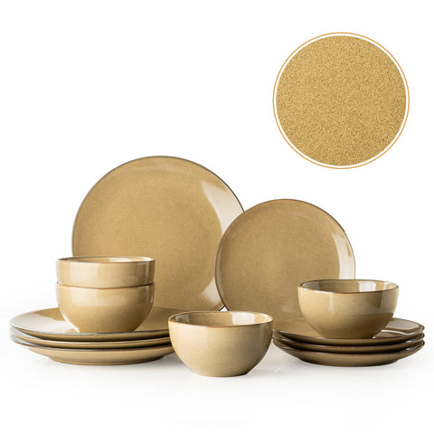 Dafuceramic platos principales 10-5 pulgadas, duraderos y aptos para microondas.