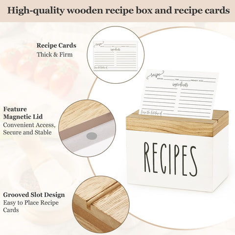 Divisores de Dahey para clasificar recetas dentro de la caja.