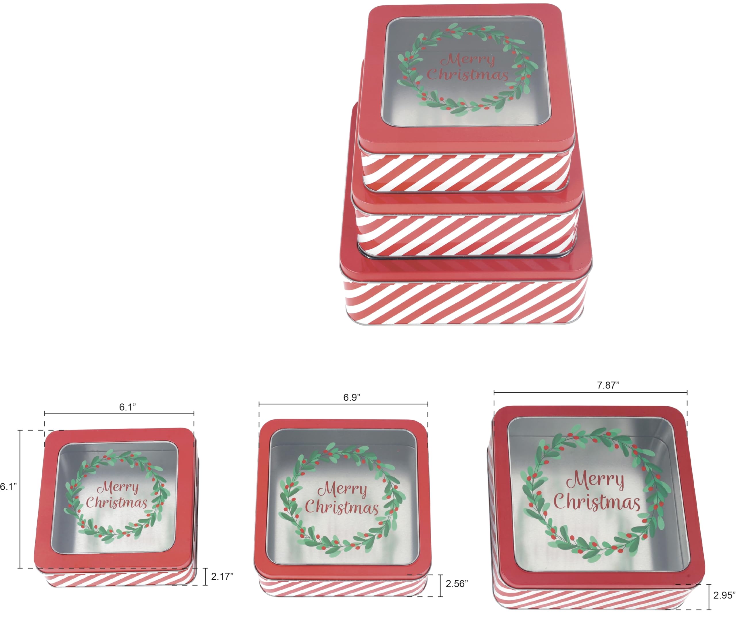 DAHO diseño decorativo para repisa con cajas navideñas