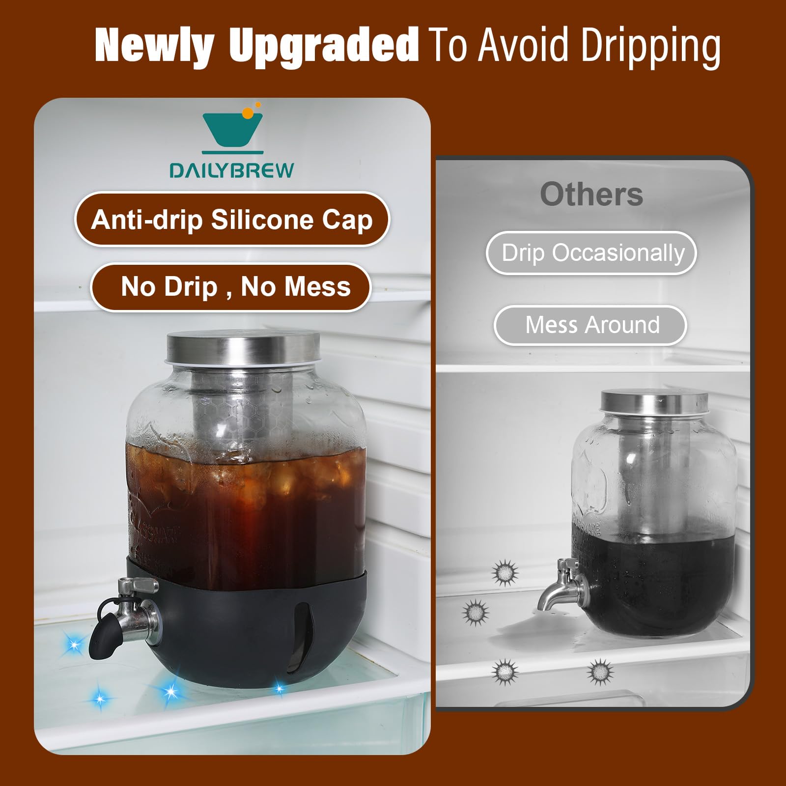 dailybrew cepillo de limpieza incluido para facilitar el mantenimiento