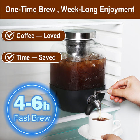 dailybrew tapa sin BPA con marco de acero para mayor durabilidad