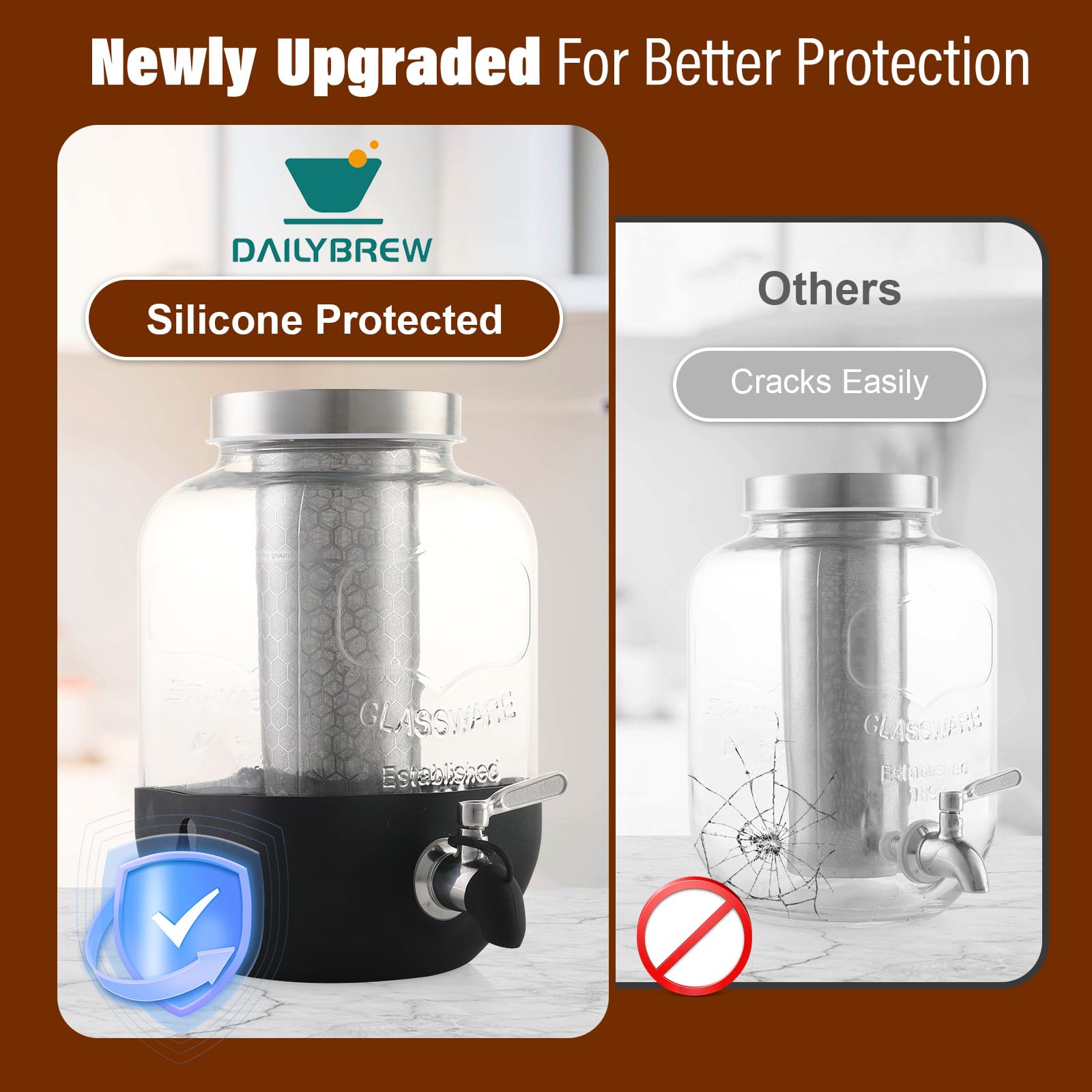 dailybrew uso versátil para café frío, té helado y bebidas infusionadas