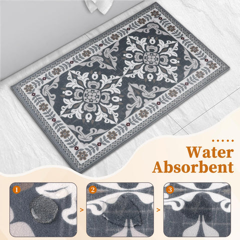 DailyCuddles alfombra cocina borde cosido, mantiene los bordes planos para evitar tropiezos