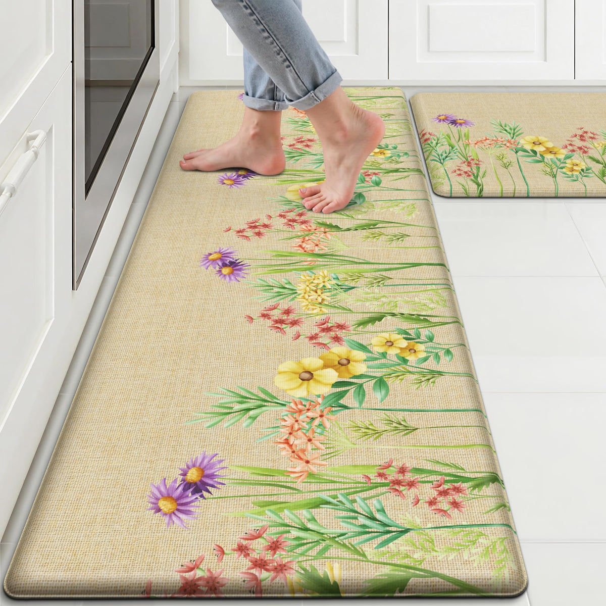 DailyCuddles alfombrilla de cocina grande para áreas amplias, mayor confort al cocinar