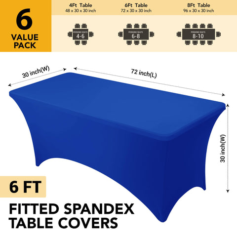 Conjunto de 6 manteles Dailyset para configuraciones de varias mesas.