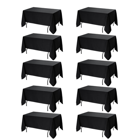 Dailyset mantel negro para mesa rectangular, 60x120, ideal para banquetes