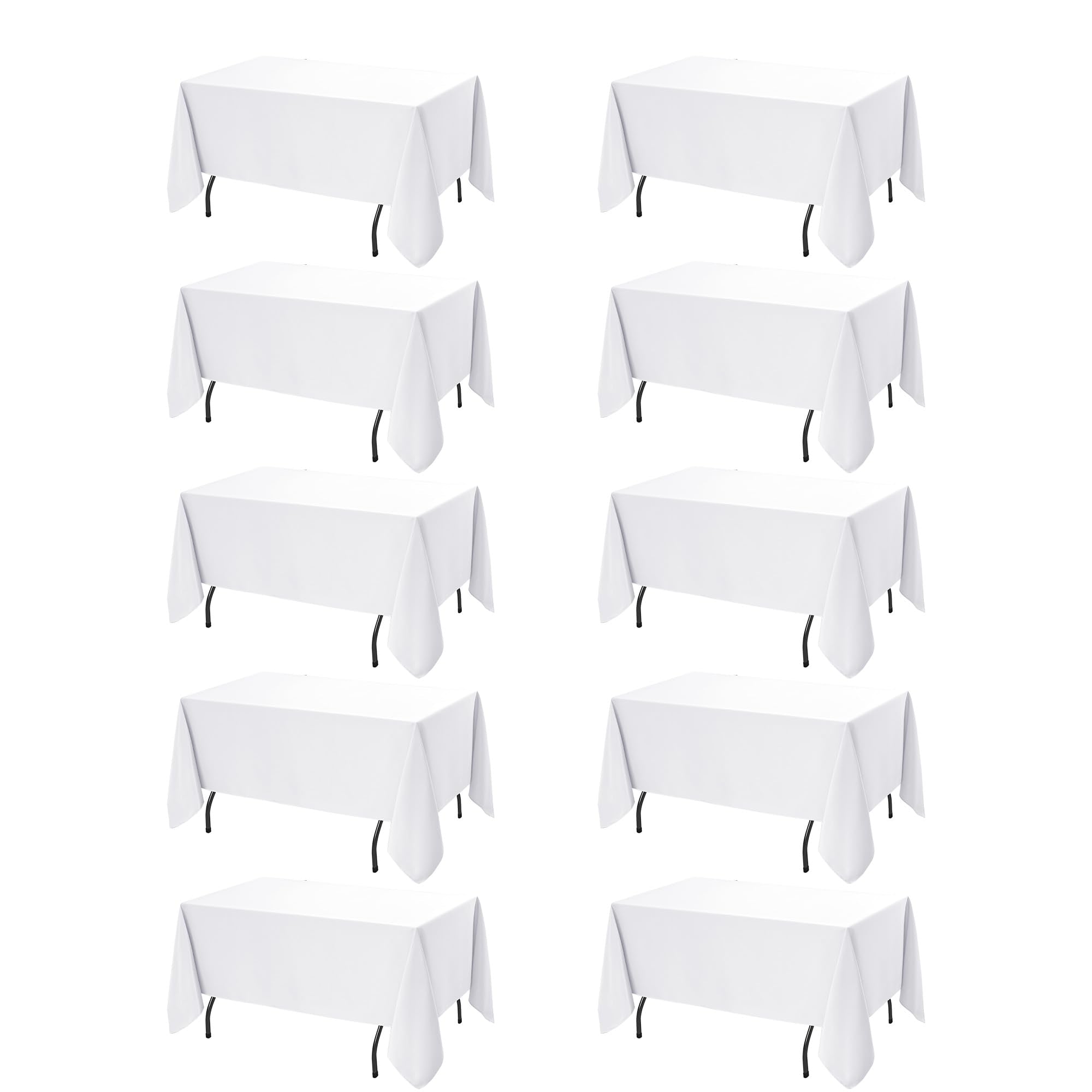 Dailyset manteles rectangular blanco 60 x 120 para mesas elegantes.