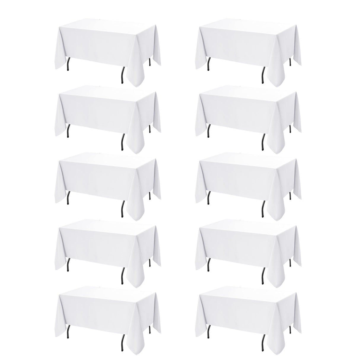 Dailyset manteles rectangular blanco 60 x 120 para mesas elegantes.
