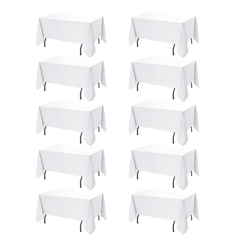 Dailyset manteles rectangular blanco 60 x 120 para mesas elegantes.