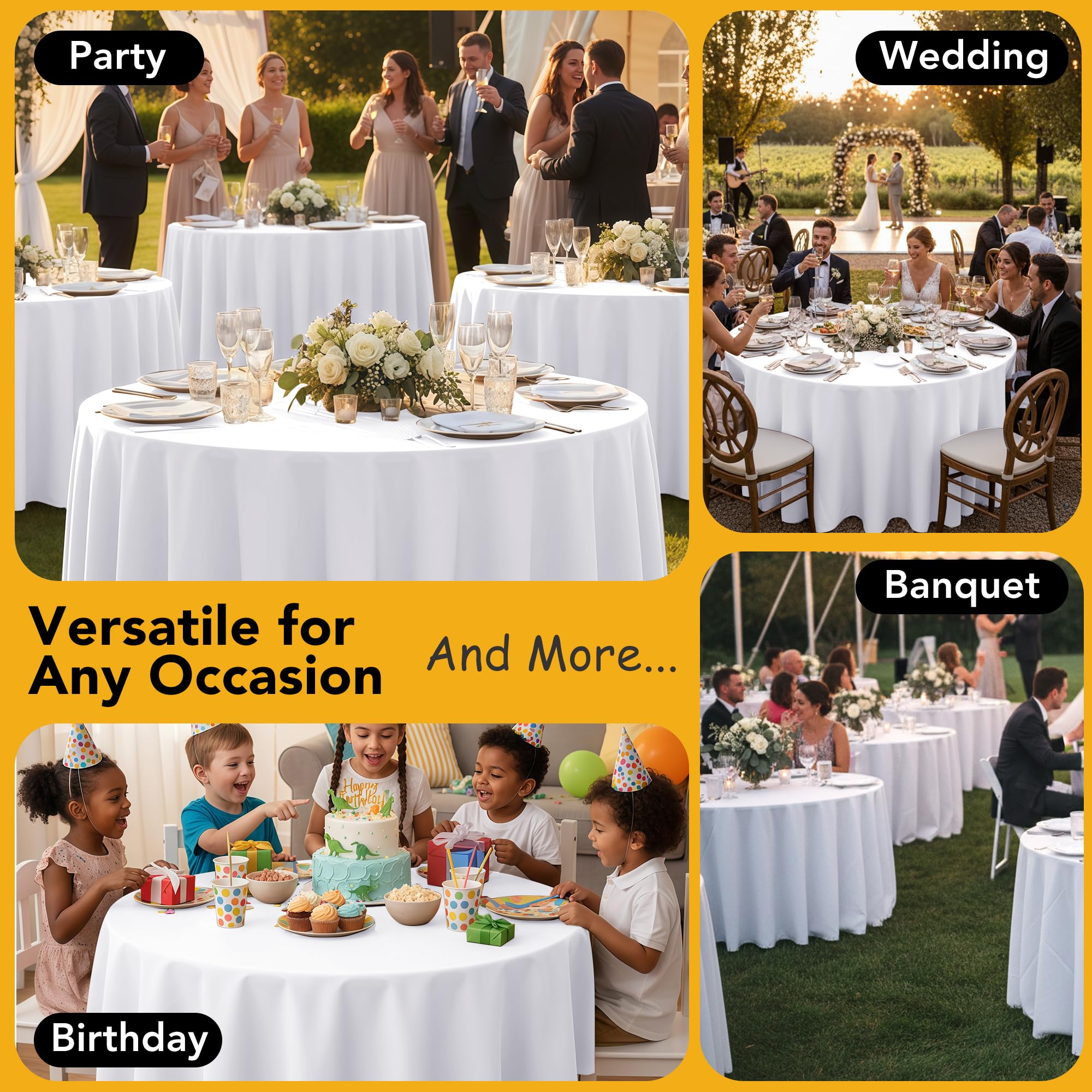 Dailyset paquete de 10 manteles, ideal para eventos múltiples.